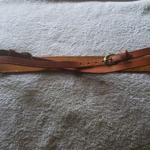 Vintage Leather Criss Cros Belt Size S/M